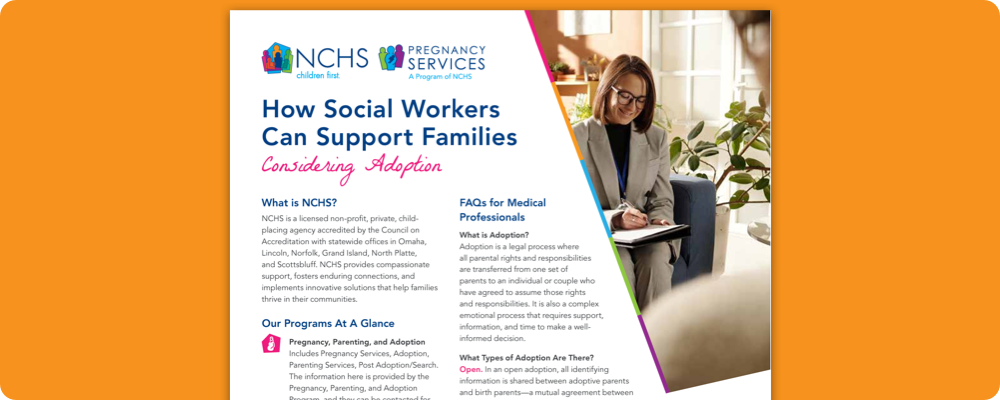 Social Workers Support 1-Pager Cover Mockup